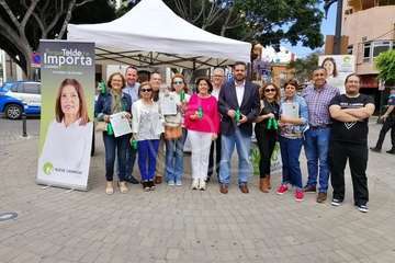 Nueva Canarias acampa en Los Llanos de Telde (Foto TA)
