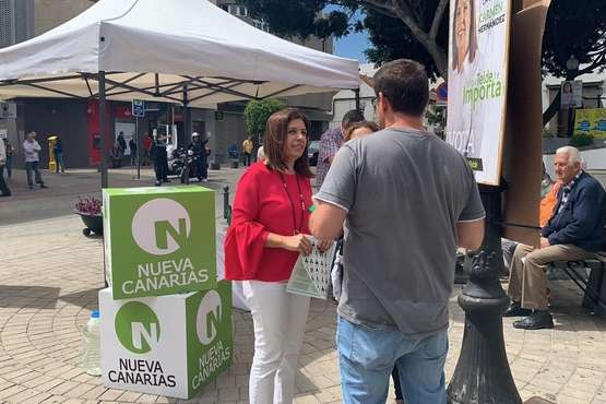 Nueva Canarias acampa en Los Llanos de Telde (Foto TA)