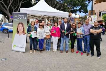 Nueva Canarias acampa en Los Llanos de Telde (Foto TA)