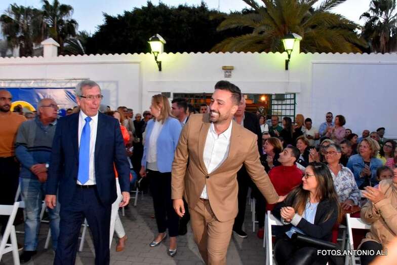 Juan Antonio  Peña, en una imagen del acto de presentación de la candidatura de Ciuca (Foto Antonio Alí)