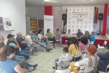 Unidas Podemos presentación del programa electoral (Foto TA)