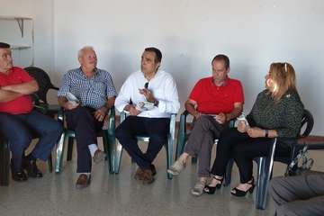  Valido reitera en los barrios la necesidad de retomar las Juntas de Distritos (Foto TA)