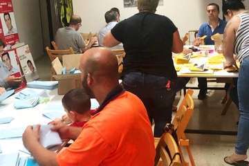 El PSOE desarrolla una apretada agenda por toda la ciudad (Foto TA)