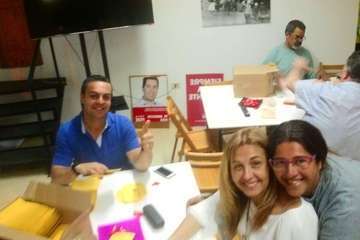 El PSOE desarrolla una apretada agenda por toda la ciudad (Foto TA)