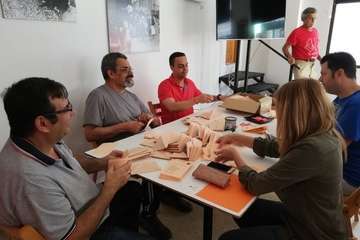 El PSOE desarrolla una apretada agenda por toda la ciudad (Foto TA)