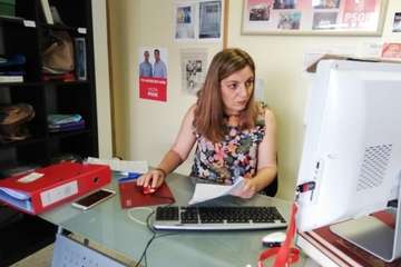 El PSOE desarrolla una apretada agenda por toda la ciudad (Foto TA)