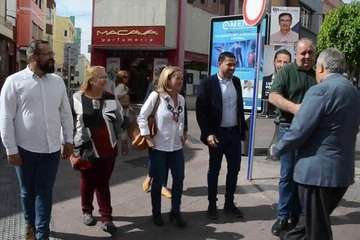 Oramas viene a Telde a darle un empujón a la campaña de JxT (Foto TA)