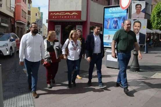 Oramas viene a Telde a darle un empujón a la campaña de JxT (Foto TA)