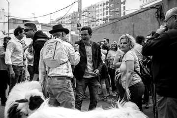 La marea amarilla 'arriba' en Melenara (Foto TA)