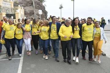 La marea amarilla 'arriba' en Melenara (Foto TA)