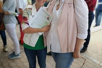 NC centra su campaña en el contacto directo con los teldenses (Foto TA)