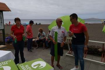 NC centra su campaña en el contacto directo con los teldenses (Foto TA)