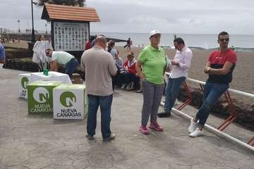 NC centra su campaña en el contacto directo con los teldenses (Foto TA)