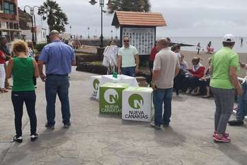 NC centra su campaña en el contacto directo con los teldenses (Foto TA)