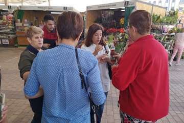 NC centra su campaña en el contacto directo con los teldenses (Foto TA)