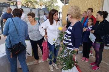 NC centra su campaña en el contacto directo con los teldenses (Foto TA)