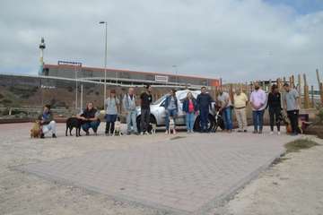 Encuentro de Juntos por Telde con la asociación Les Chiens Dâ€™acier (Foto TA)