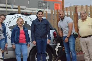 Encuentro de Juntos por Telde con la asociación Les Chiens Dâ€™acier (Foto TA)