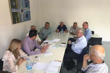 Reunión del PSOE con los empresarios de El Goro (Foto TA)