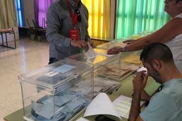 Jornada electoral en Telde (Foto TA)