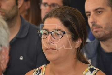 Alejandro Ramos, Héctor Suárez y Juan Antonio Peña, este mediodía en el acto de entrega de banderas azules celebrado en Melenara (Foto TA)