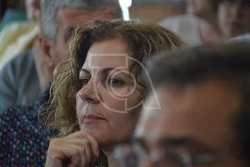 Alejandro Ramos, Héctor Suárez y Juan Antonio Peña, este mediodía en el acto de entrega de banderas azules celebrado en Melenara (Foto TA)