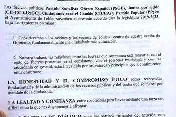 El cuatripartito anuncia la suspensión de la firma del pacto (Foto TA)