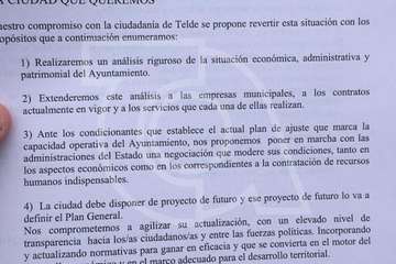 El cuatripartito anuncia la suspensión de la firma del pacto (Foto TA)