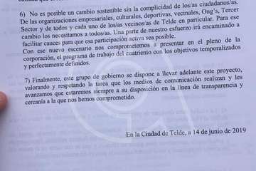 El cuatripartito anuncia la suspensión de la firma del pacto (Foto TA)