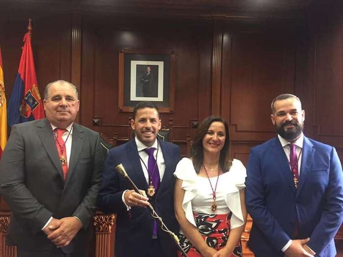 Juan Martel, Héctor Suárez, Lidia Mejías y Jonay López (Foto TA)