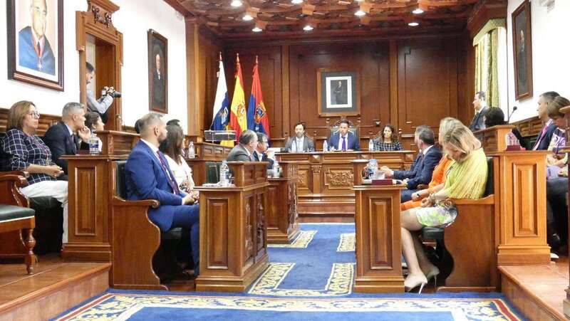Imagen de archivo del Pleno de constitución del Ayuntamiento de Telde (Foto Acfi Press)