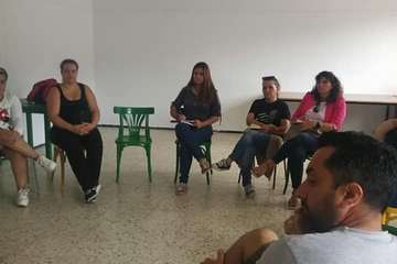 Podemos de Telde se reúne con vecinos en La Solana (Foto TA)