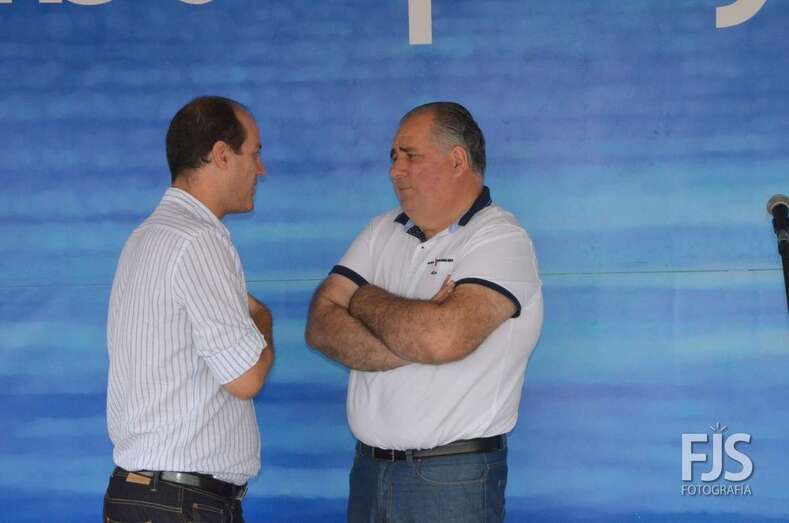 El concejal de Cultura, Juan Martel (d), y el gerente de Gestel, Jesús Suárez (Foto FJS)