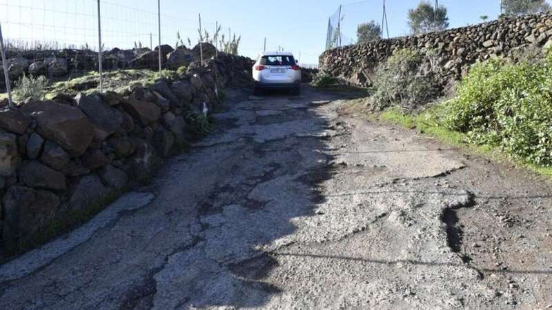 Imagen de archivo del camino de acceso a El Gamonal (Foto Juan Carlos Alonso / Canarias7)