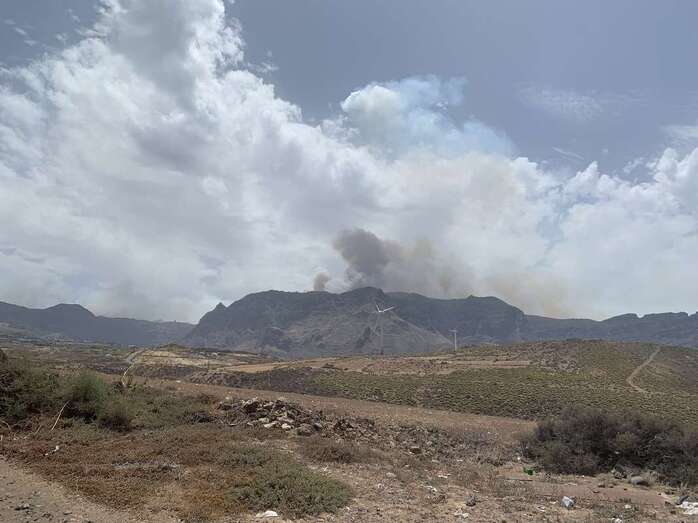 Imagen del incendio (Foto TA)