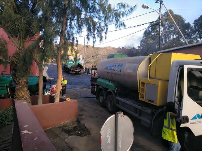 Obras de repavimentación (Foto TA)