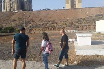  Unidas Podemos Telde toma nota de las necesidades de Eucaliptos II (Foto TA)