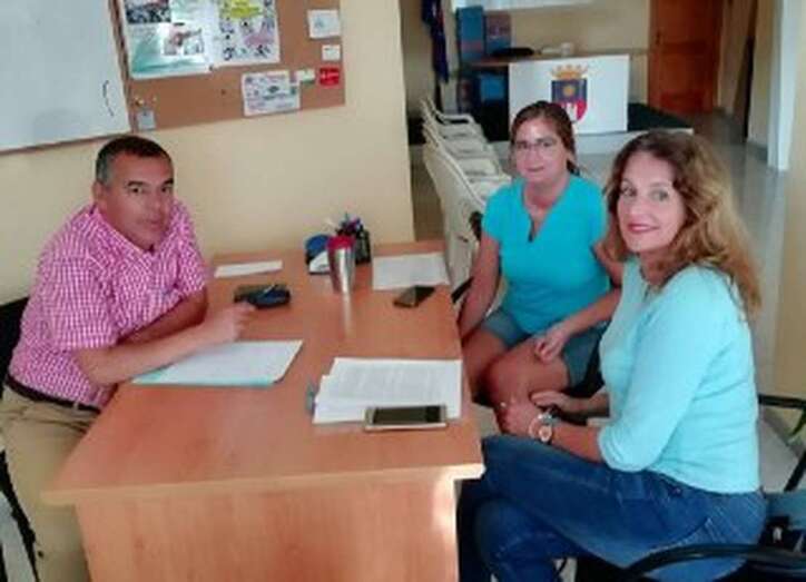 Álvaro Monzón, Esther González y Marian Martel (Foto TA)