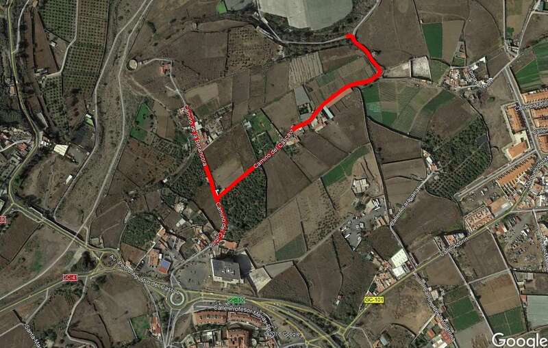 Plano con la zona de actuación en la que se procederá al corte de la vía (Foto TA)