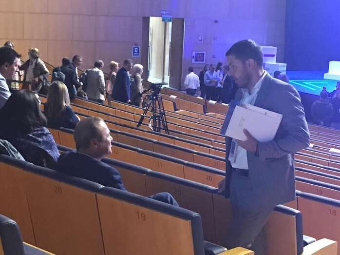 El alcalde de Telde, Héctor Suárez, asistió al Pleno de la FEMP (Foto TA)