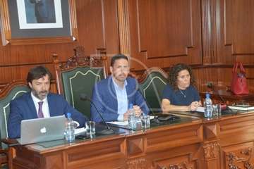 Telde desterra el plástico del salón de Plenos (Foto TA)