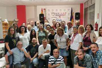 Reunión de las candidatas de Podemos por Las Palmas con militantes de Telde (foto TA)