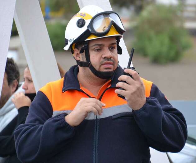 Yeray Cano, en una imagen de archivo durante una intervención (Foto TA)