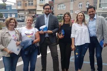 El PP, de campaña electoral en Telde (Foto TA)