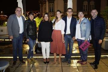 Arrope de Telde al tercer encuentro de la alianza nacionalista (NC-CC) en la capital (Foto TA)