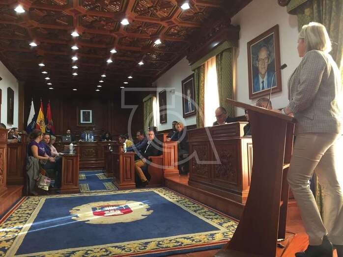 Momento de la intervención de Lida Blanco (Foto TA)