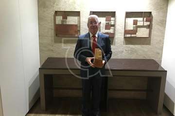 La Fecam homenajea al exalcalde teldense Francisco Santiago (Foto TA)