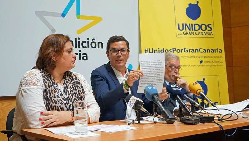 Rueda de prensa de CC-UxGC (Foto TA)