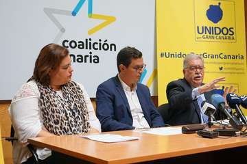 Rueda de prensa de CC-UxGC (Foto Acfi Press)