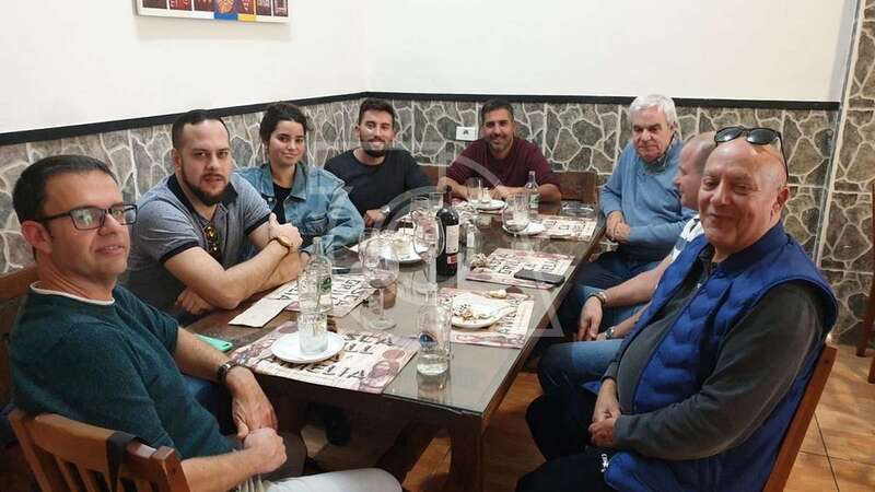 Asistentes el almuerzo navideño de CSIF y prensa de Telde (Foto TA)